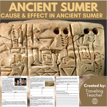 Preview of Cause and Effect in Ancient Sumer & Sumerians: Reading Passages + Activities