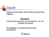 Cause and Effect with 6 Trait and Research