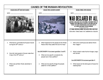 russian revolution dbq essay