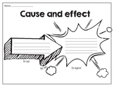 Cause and effect Graphic organizer