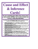 Cause/Effect and Inference Skills Cards