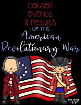 Preview of Causes Events and Results of the American Revolution Reading Passage FREEBIE