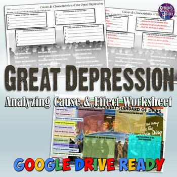 Preview of Great Depression Cause, Effect, & Characteristics Analysis