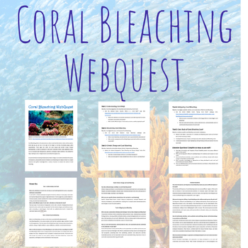 Preview of Causes and Impacts of Coral Bleaching WebQuest