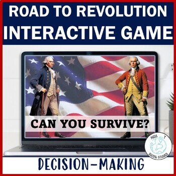 Preview of Causes of American Revolution Interactive Game: Boston Tea Party, Massacre