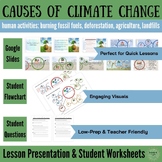 Causes of Climate Change Lesson Google Presentation & Stud