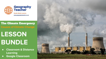 Preview of Causes of Climate Change (The Climate Emergency): 8-Lesson Bundle (Great Value!)