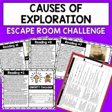 Causes of Exploration Escape Room - Reading Comprehension 
