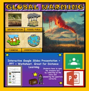 Preview of Causes of Global Warming: Interactive Google Slides+ PPT + Worksheet