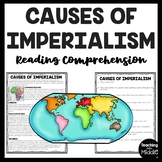 Causes of Imperialism Reading Comprehension Worksheet