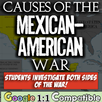 Preview of Causes of Mexican-American War Westward Expansion Mini DBQ Inquiry 