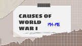 Causes of WW1