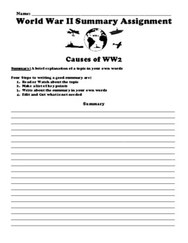 causes of ww2 essay questions