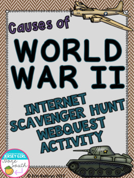 Preview of Causes of World War II Internet Scavenger Hunt WebQuest Activity (World War II)