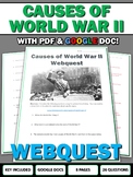 Causes of World War II - Webquest with Key (Google Doc Included)