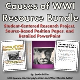World War One (WWI) Causes - Resource Bundle (Project, Pos