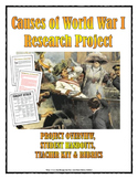 World War One Causes - Research Project (WWI) - Project, K