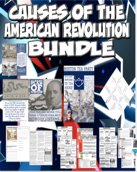 Preview of Causes of the American Revolution Bundle