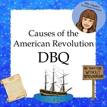 Preview of Causes of the American Revolution DBQ - Printable and Google Ready!