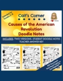 Causes of the American Revolution Doodle Notes