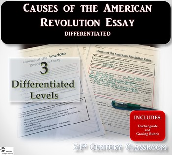 causes of the american revolution essay question
