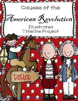 Preview of Causes of the American Revolution Illustrated Timeline Project