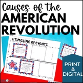 Causes of the American Revolution Timeline - Print & Digital