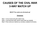 Causes of the Civil War 3-way Match Up