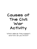 Causes of the Civil War Activity