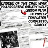 Causes of the Civil War Collaborative Gallery Walk Activity