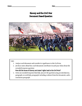 Preview of Causes of the Civil War DBW