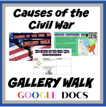 Preview of Causes of the Civil War GALLERY WALK