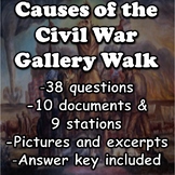 Causes of the Civil War Gallery Walk