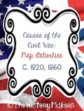 Causes of the Civil War: Map Activities