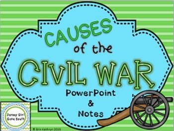 Preview of Causes of the Civil War PowerPoint and Notes Set
