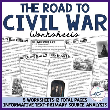 Preview of Causes of the Civil War Road to War Dred Scott Fugitive Slave Act