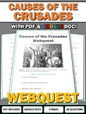 Causes of the Crusades - Webquest with Key (Google Doc Included)