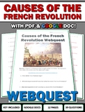 Causes of the French Revolution - Webquest with Key (Googl