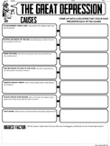 Causes of the Great Depression Graphic Organizer
