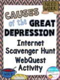 Causes of the Great Depression Differentiated Internet Sca