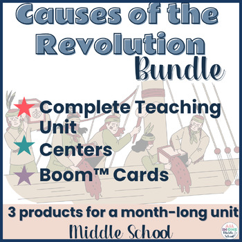 Preview of Causes of the Revolution Lessons, Activities, Centers, & Assessments Bundle