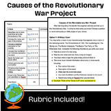 Causes of the Revolutionary War Project