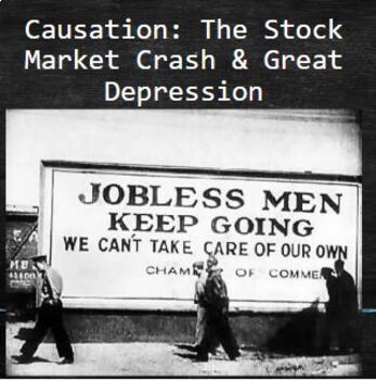 Preview of Causes of the Stock Market Crash and Great Depression Google Slides