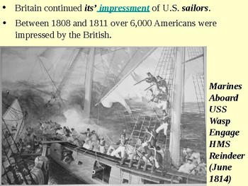 Causes of the War of 1812 PowerPoint Presentation by MrBerlin | TpT