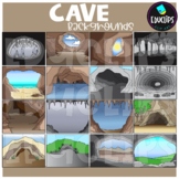 Cave Backgrounds Clip Art Set {Educlips Clipart}