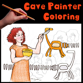 Preview of Cave Painter Coloring