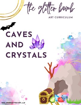 Preview of Caves & Crystals - 14+ Art Lesson Bundle - The Glitter Bomb