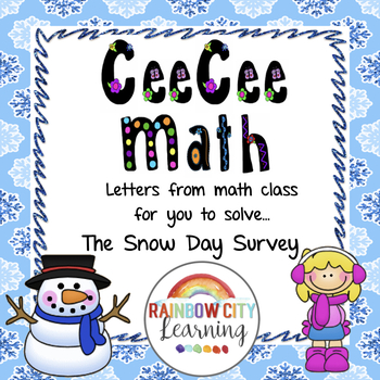 Preview of Close Reading Look for Patterns in The Snow Day Survey