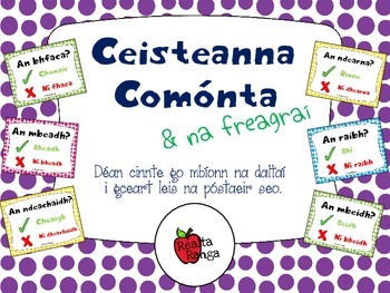 Preview of Ceisteanna Comónta as Gaeilge & freagraí // Common Questions in Irish & answers