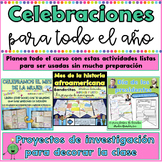 Holidays Around the World Activities Spanish Celebraciones
